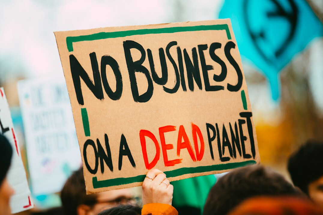 climate protest rally