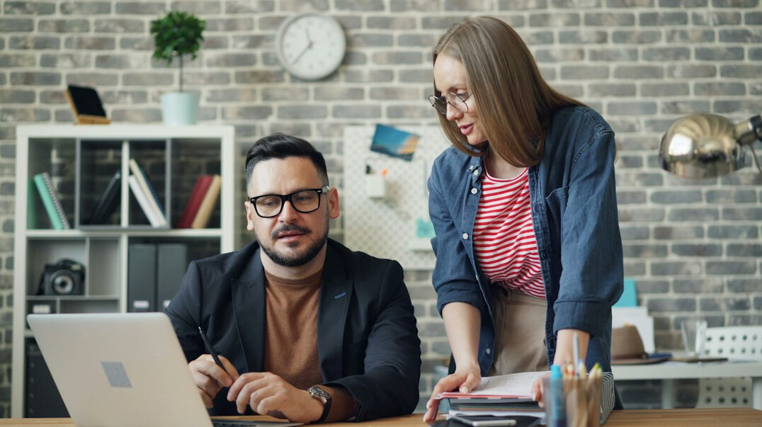 young professionals in office